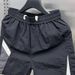 Men's Summer Casual Cargo Shorts Trendy Color Blocked Loose Fitting Ice Silk Waterproof Sports Capri Pants_viptrois.com