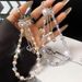 Rhinestone Zircon Bow Pendant Chain High Value Crystal Beads Mixed Style Car Key Chain Jewelry For Women_viptrois.com