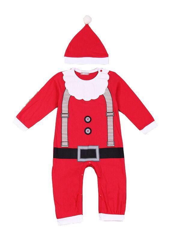 Christmas children's clothes baby baby crawl suit jumpsuit_viptrois.com