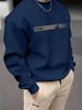 Men's Loose Casual Fashionable Classic Futune Pattern Printed Round Neck Long Sleeved Sportswear For Autumn And Winter_viptrois.com