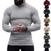 New Solid Color High Neck Cashmere Sweater Slim Fit Pullover Base Knitwear Men's Warm Inner Layer Available_viptrois.com