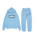 4tune Trendy Street Loose Sweatshirt Set American Hip-Hop Skateboard Casual Top Men's Autumn Fleece Jacket_viptrois.com