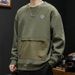 Loom European American Spring And Autumn New Pullover Sweatshirt Youth Long Sleeve T-Shirt Zipper Pocket Outerwear Men's_viptrois.com