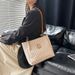Women's Bags Commuter Tote Bag Summer New Style Step Into The Trend Of Fashion One Shoulder Large Capacity Simple Retro Print Women's Bag_viptrois.com