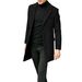 Men's British Woolen Coat For Autumn And Winter, Simple And Versatile Suit Jacket, Trendy Business Casual Coat_viptrois.com