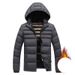 Men's Clothing Customized Light Ribs Cotton Coat Men's Winter Slim Fit Detachable Hood Plus Velvet Thickened Hooded Jacket Men_viptrois.com
