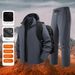 Unisex Softshell Jacket & Pants Set – 5000mm Waterproof, Windproof & Fleece-Lined For Hiking, Skiing & Outdoor Adventures_viptrois.com