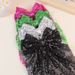 European And American New Sequins Double Layer Mesh Oversized Bow Spring Clip Long Floating Headdress Hairpin Fashionable Daily Girls_viptrois.com
