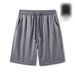 Men's Clothing Summer Five Stretch Shorts Thin Men's Sports Shorts Loose Fat Black Ice Silk Five Point Men's Pants Shorts_viptrois.com