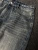 Y2K Hip-Hop Jeans – Distressed Graffiti Print Low-Rise Baggy Pants (Unisex Streetwear, High-Stretch Denim)_viptrois.com