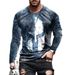Men's New Paladin Printed Round Neck Long Sleeve T-shirt_viptrois.com