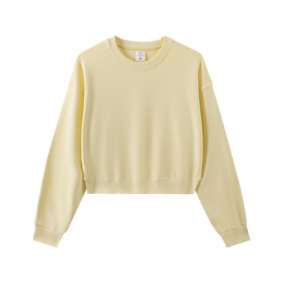 Women's Heavyweight 330G Terry Cloth Sweatshirt, Korean Style Round Neck Long Sleeve, Soft & Comfortable Loose Fit For Autumn Winter_viptrois.com