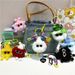 Bag Charm Cartoon Plush Briquettes Keychain Colorful Cute Doll Student School Bag Pendant Key Chain Ornaments Small Gifts_viptrois.com