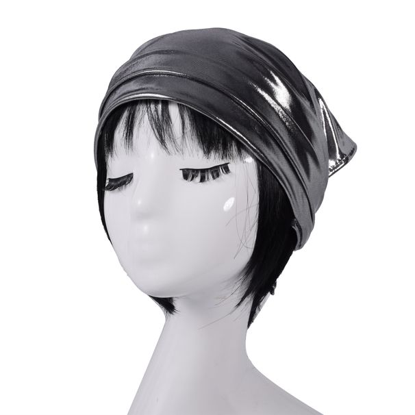 Y2K Silver Triangular Scarf – Sweet & Cool Summer Head Wrap (European-American Style Fashion Scarf For Women)_viptrois.com