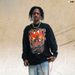 American Street Style Round Neck Long Sleeve Snake Basketball Print T-Shirt For Men And Women Couples Casual Top_viptrois.com