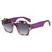 Men's Sunglasses Trend Polygonal Square Frame Ladies High End Flower Wrapped UV Anti Ultraviolet Sunglasses_viptrois.com