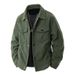 Men's Corduroy Lapel Jacket – Casual Workwear Style, Spring & Autumn Fashion, Black/White/Brown/Army Green (Sizes M-5XL)_viptrois.com