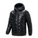 Men’s Performance Puffer Jacket – Lightweight Reflective Ski & Gym Coat (Black, Slim Fit)_viptrois.com