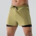 New Men's New Flat-front Discreetly Concealing Double-layer Loose Swimming Pants That Dry Quickly, Large-sized, For Hot Springs And Beaches._viptrois.com