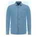 Men's Clothing Casual Lapel Button Down Shirt Solid Color Crepe Long Sleeve Comfortable Breathable Men's Clothing_viptrois.com
