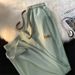 Men's Ice Silk Straight Leg Pants Summer Thin Style High End Casual Wide Leg Long Pants Stylish Trendy Loose Fit_viptrois.com