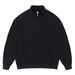 Loom 2025 Autumn Winter New 460G Stand Collar Half-Zip Pullover Heavyweight Large Terry European And American Men's Street_viptrois.com