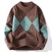 Men's Clothing High Collar Cotton Winter Warm Sweater Women's Winter Knit Sweater Semi-Turtleneck Warm Soft Pullover Casual Slim Fit Long Sleeve Top_viptrois.com