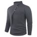 Men's Fashionable Stand Collar Knitted Sweater - Warm Casual Pullover For Teens & Young Adults (Multiple Colors & Sizes)_viptrois.com