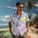 Men's Clothing Beach Shirt Short Sleeved Pure Cotton Floral Direct Spray Trendy Brand Casual Shirts_viptrois.com