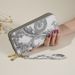 Wallet Card Cases Women's New Retro Printing Lace Fashion National Style Atmosphere Double Zipper Large Capacity Mobile Phone Bag Wallet_viptrois.com