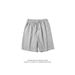 Japanese Harajuku Style Solid Color Casual Shorts For Men - Loose Fit Breathable Summer Short Pants With Elastic Waistband_viptrois.com