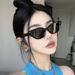New Multi-color Y2K Spice Girl Cat Eye Sunglasses For Women, European And American Ins Style Advanced Sense Anti-ultraviolet Small Frame Sunglasses Fo_viptrois.com