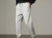 Men's Black Casual Jogger Pants With Drawstring Waist, Loose Fit, Retro Slim Leg, Knit Cotton, Comfortable For Daily Wear & Sports_viptrois.com
