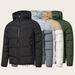 Men's Heavy-Duty Winter Jacket With Hood - Thick Cotton Coat For Outdoor Sports & Casual Wear, Windproof & Warm, Black, Khaki, Gray, Army Green_viptrois.com