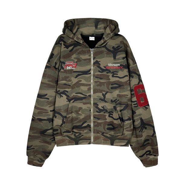 American Style Washed Camouflage Embroidered Hooded Sweatshirt For Men 2025 Autumn Winter Loose Casual Hoodie Jacket_viptrois.com