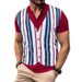 25 Foreign Trade American British Style Summer Men's Quick-drying Breathable Henry Shirt Short-sleeved Vest Short-sleeved T-shirt_viptrois.com