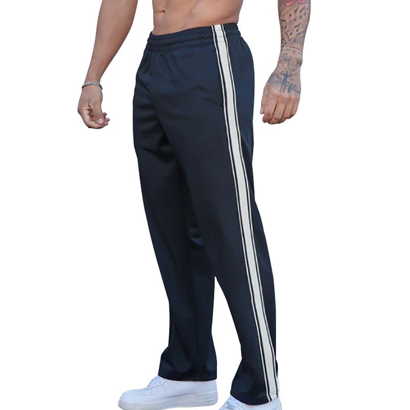 Men’s Slim-Fit Jogger Pants – Lightweight & Breathable Casual Trousers With Contrast Stripes (Black/Khaki/Green/Navy/Maroon)_viptrois.com