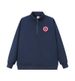 Men's Clothing UU 320g Stand Up Collar Half Zip Sweatshirt Men's Loose Fit With Badge, US Map, Versatile Trendy American Style Top Wholesale_viptrois.com