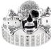 Skull Head Punk Style Rivet Square Bead Pyramid Inlaid Women's Belt Personality Accessory_viptrois.com