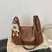 Niche Versatile Tote For Women 2025 New Commuter Backpack Design Texture Large Capacity Shoulder Bag_viptrois.com
