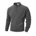 Men's Clothing Men's Slim-Fit Stand Collar Sweatshirt – Minimalist Pullover For Smart Casual & Urban Style_viptrois.com
