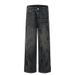 Men's Clothing Ink Graffiti Loose Jeans Couple Casual Pants Cleanfit_viptrois.com