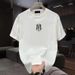 Men's Clothing Fashion Boys Round Neck Heavy Cotton Short Sleeves Summer New Style Printed T Shirt Youth Half Sleeve Tops_viptrois.com