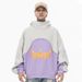 2026 Autumn Winter New Trendy Brand Three-Dimensional Foam Color Block Sweatshirt Fleece Lined_viptrois.com