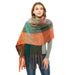 Unisex Circle thickened thick fringe large plaid scarf women's shawl_viptrois.com
