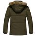 Men's Clothing Warm Cotton Clothes Outdoor Sports Men's Rush Clothes Fleece-lined Thickened All-match Slim-fit Mountaineering Suit_viptrois.com