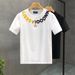 Popular letter-printed short sleeve T-shirt men's fashion brand round neck half sleeve 2024 summer new men's body repair shirt_viptrois.com