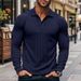 New Men's Polo Shirt Long Sleeve Button-down Solid Color Popular Pullover Knitwear Streetwear Clothing_viptrois.com