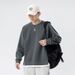 Pure Pure Autumn Kun Hai Peng Yun Men's New Heavy Loose Long Sleeve Fleece Two-Piece Crew Neck Sweatshirt For Men_viptrois.com