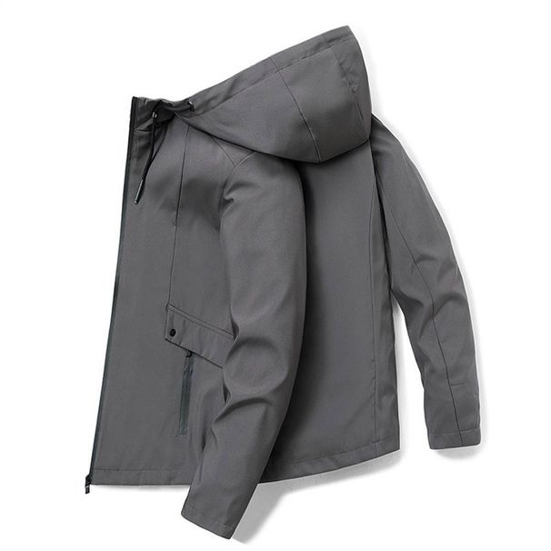 M-4XL Flight Jacket Men's Spring And Autumn Hooded Loose Patchwork Top Color Contrast Fashion Casual Men's Jacket_viptrois.com